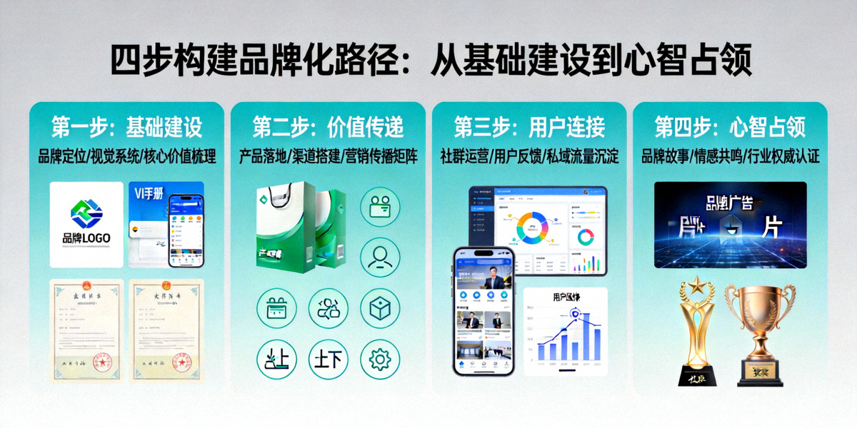 四步构建品牌化路径信息图：从基础建设到心智占领的完整流程